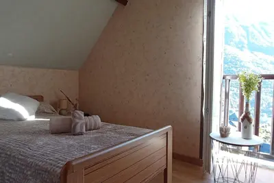 Image de Maison de vacances 'Gary Luz' avec vue sur la montagne, terrasse privée et Wi-Fi