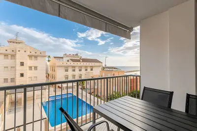Image de Appartement 'Mar 4 à Santa Pola' avec vue sur mer, terrasse privée et Wi-Fi