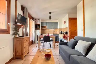 Image de Studio cabine cosy au pied des pistes, 4 pers, balcon