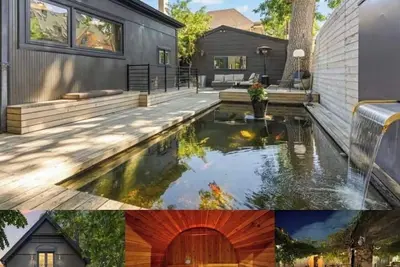 Magical Victorian w/ Koi pond, barrel sauna, fire pit