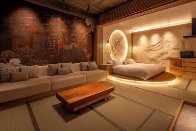 Image de Walking distance from Asakusa｜Spacious Japanese-style modern rooms in a quiet area｜Floor space for private use｜36 square meters｜Max 4 people｜For couples and families