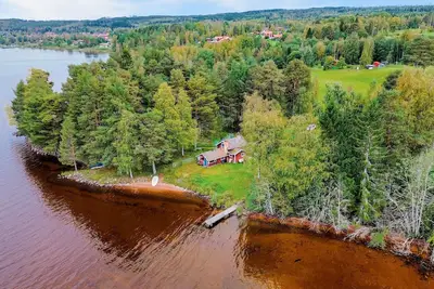 Image de Maison en bord de lac à Leksand avec vue sur le lac