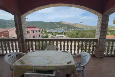 Image de Appartement de deux chambres avec la terrasse et la vue sur le mer Grebastica, Sibenik (A-24934-a)