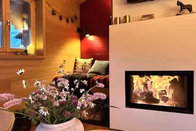 Image de up to 6 persons with fireplace and 450m to the ski lift