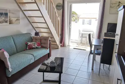 Image de Appartement à 100m de la plage avec terrasse et parking privé