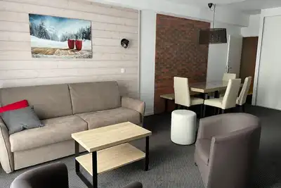 Image de Studio cabine Gourette 58m², côté pistes, 6 pers, animaux admis