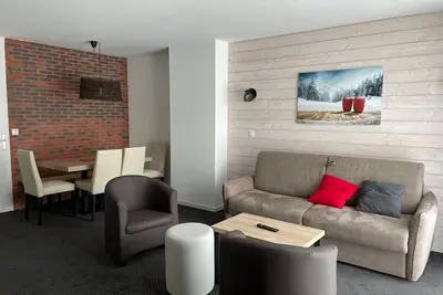 Image de Gourette : Appartement 6 pers, 57m², Animaux admis, Piscine