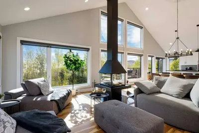 Image de Ski & détente avec vue sur le fleuve – L’Aube Charlevoix