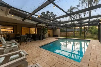 Image de Family-Friendly 4br Getaway Saltwater pool