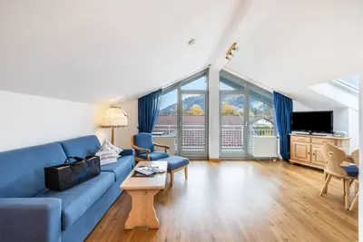 Image de Appartement 'Fewo Brünnstein - Chambre 65' avec vue sur la montagne, jardin commun et Wi-Fi