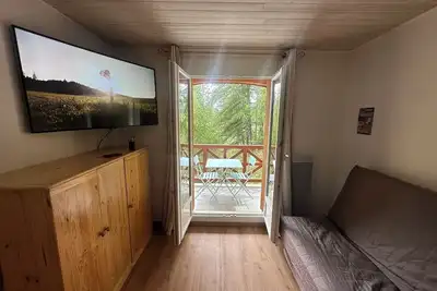 Image de Studio plein sud accès piste direct 4 couchages résidence Vallée Blanche