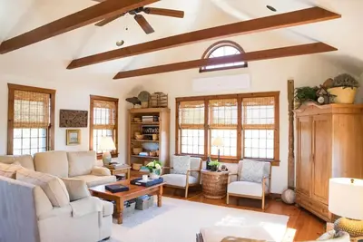 Nantucket home with Cathedral ceilings
