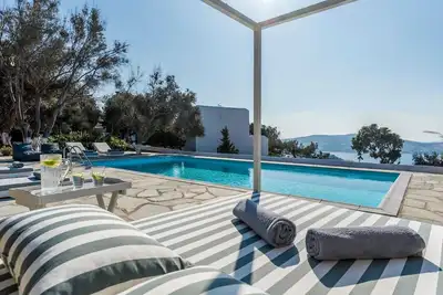 Image de Alluring Mykonos Villa | Villa Kyma | 4 Bedrooms | Panoramic Sea Views |.