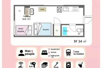 Image de Nonsmoking A33 Namba areaCentral area5 minute / Osaka Ōsaka