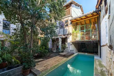 Image de Maison de vacances « Relax en Casona Única Lanueva » avec piscine privée, Wi-Fi et climatisation