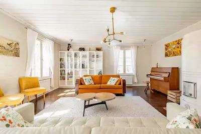 Large villa by a small river