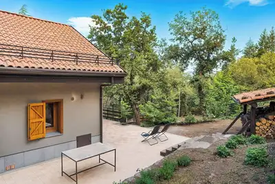 Image de Merveilleuse maison de vacances privée avec climatisation, Wifi, Tv, terrasse et vue panoramique