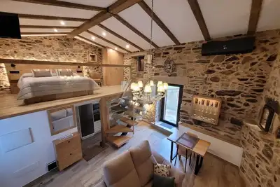 Image de Near Santiago de Compostela, restored century-old rural house with terrace