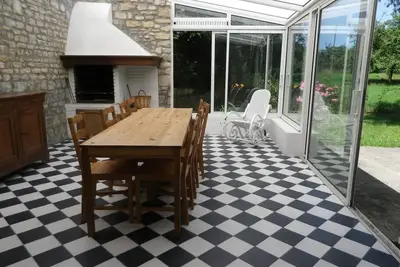 Image de Grand calme. Ancienne ferme typique du Cotentin, 12 km de la plage.