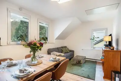 Image de Appartement « Maxim » avec vue sur la montagne, terrasse commune et Wi-Fi