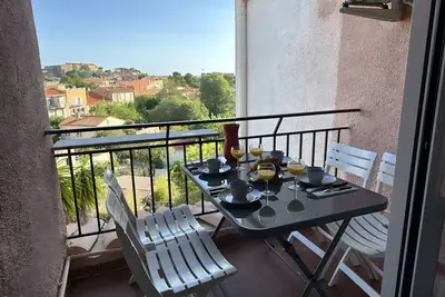 Image de Appartement 'Collioure' avec vue sur la mer, balcon et climatisation