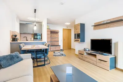 Image de Appartement avec vue panoramique sur les Alpes, piscine et sauna