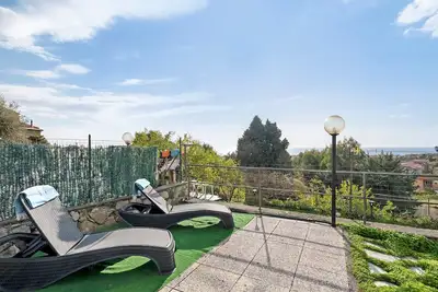 Image de Maison de vacances 'Sea Garden' avec vue mer, Wi-Fi et climatisation