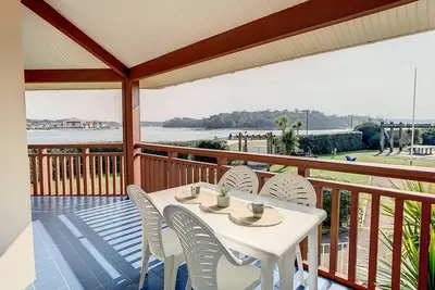 Image de Vieux-Boucau: T2 4 personnes avec terrasse et vue lac