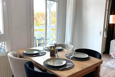 Image de Bright 2-room vacation apartment with garden view and barbecue in a quiet location