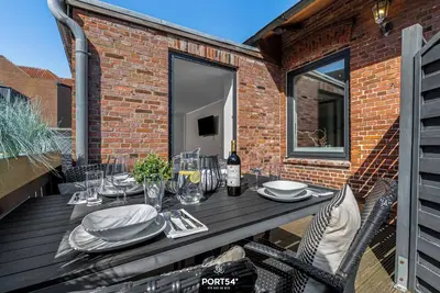 Image de Stadtperle Gold in the heart of Westerland with roof terrace and close to the beach