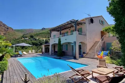 Image de Villa d'exception Corse proche Saint Florent vue mer et piscine privative
