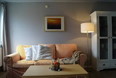 Image de Appartement « Fewo 2 Sonnenkuss » avec terrasse privée, jardin commun et Wi-Fi