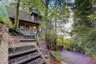 Image de Dog-friendly cabin with ocean view, fast WiFi, fireplace, and washer/dryer