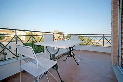 Image de Appartement « Vue depuis la fenêtre du grenier » avec vue mer, Wi-Fi et climatisation