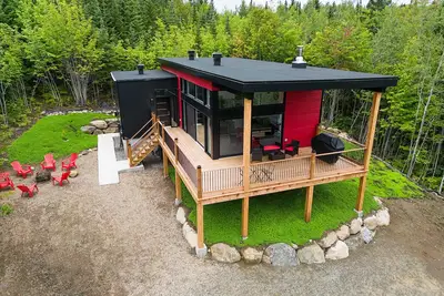 Image de Chalet moderne et tranquille, proche des sentiers, du ski/vélo, animaux acceptés