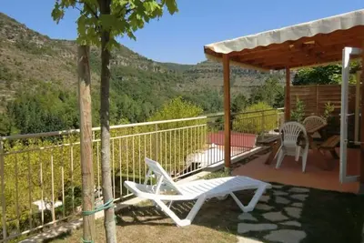 Image de Mobil home 28m² à Saint-Rome-de-Tarn - Terrasse