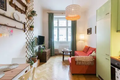 Beautifully designed 1-bed apartment by Vyšehrad