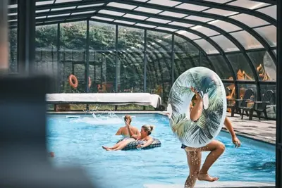 Image de ZEcamping 4 étoiles animé piscine couverte mobil-home Tv Lv 35m2