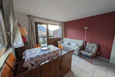 Image de Appartement 4 pers. face aux pistes avec balcon sud, proche Esf