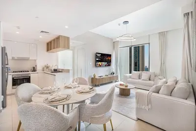 Image de Stylish 2 bedroom apartment with Burj Khalifa views, connected to Dubai Mall