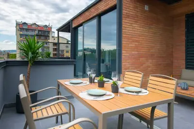 Penthouse One-bedroom Terrace Suite with Kitchen
