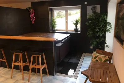 Image de Chalet avec barbecue, terrasse et jardin | Vue lac