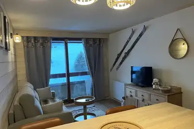 Image de Le corbier Appartement 4-5 personnes entièrement rénové, pied des pistes, vue.