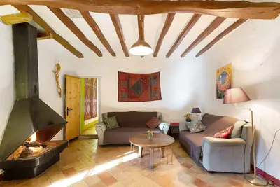 Image de Maison de vacances 'Cal Malla Petit' avec vue sur la montagne, piscine privée et Wi-Fi