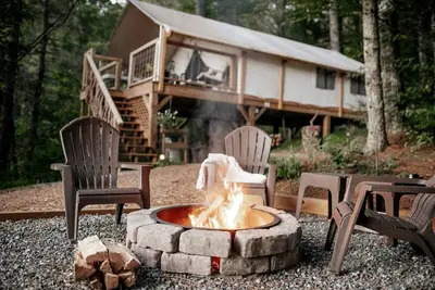 Image de Enchanting Blue Ridge Mountains Lodging with a Wood-Burning Stove in Lenoir, Nc