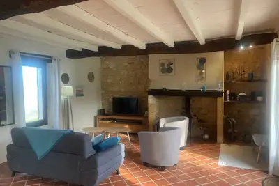 Image de Maison de vacances « La Vigne » avec piscine privée, Wi-Fi et climatisation