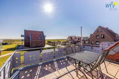 Image de Comfortable vacation apartment with balcony, sauna and sea view on Juist - Villa Düne