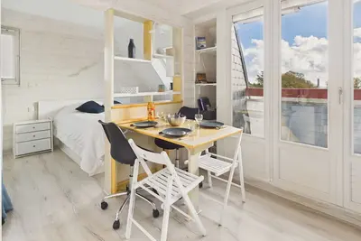 Image de Vue mer - Studio 4 personnes à 200m de la plage