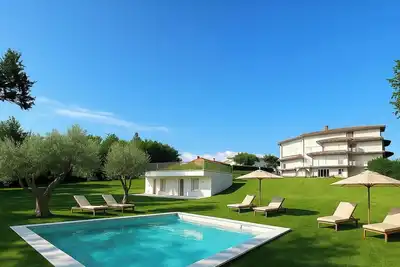 Image de Maison de vacances avec climatisation, piscine privée, Wifi, Tv, terrasse, près de Lucques