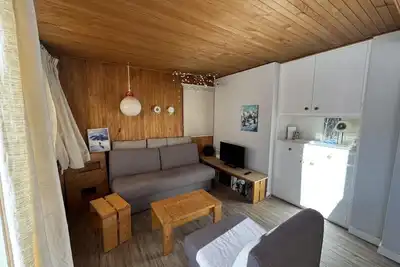 Image de 300m du centre station, 1er étage, balcon, télévision, casier à ski, 38m², Tignes